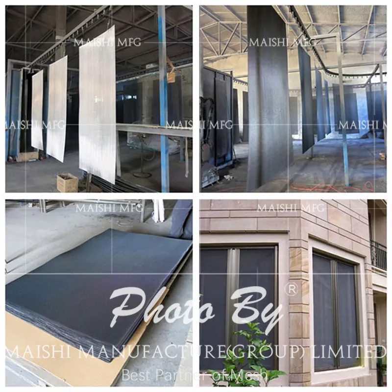 Production Process of SS Powder Coated Mesh