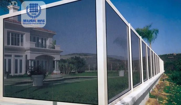 Why BLACK color for stainless steel security screen mesh?