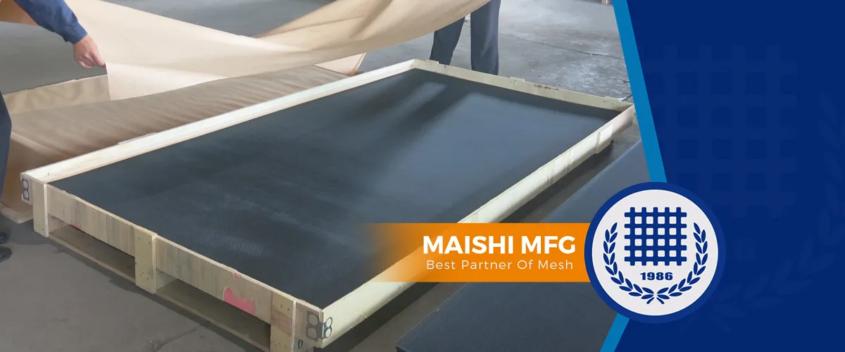 How to protect powder coating during transport for security screen?